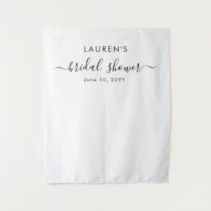 Simple Modern Bridal Shower backdrop