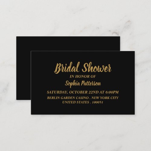 Simple  Modern Bridal Shower Ticket Invitation