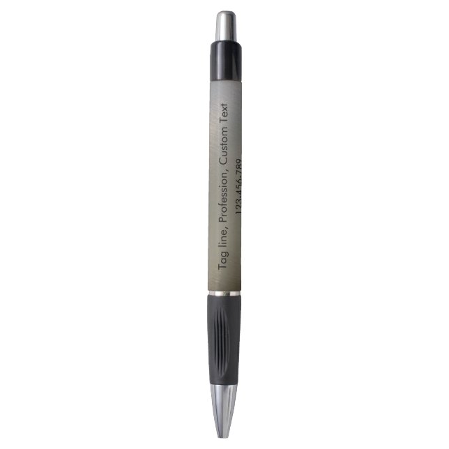 Simple Modern Brushed Metal Business Promotional  Pen (Front Vertical)