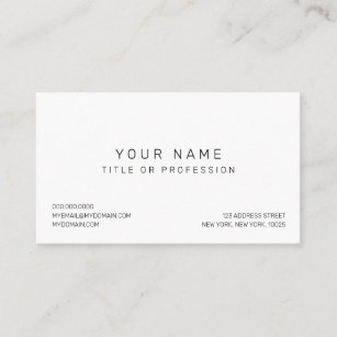 Simple Business Cards Business Card Printing Zazzle