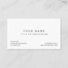 Simple Modern Business Card at Zazzle