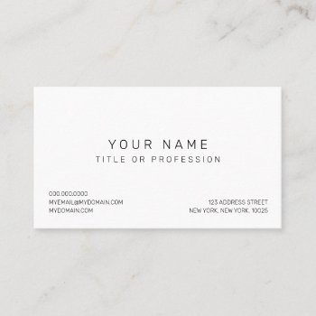 Simple Modern Business Card by zazzle_templates at Zazzle