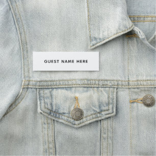 Simple Modern Business Conference Event Name Tag
