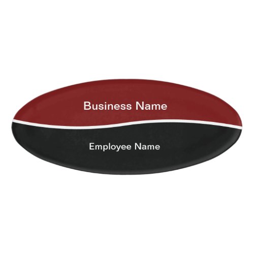 Simple Modern Business Employee Name Tags Template