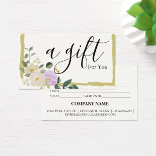 Simple & Modern Business Gift Certificate