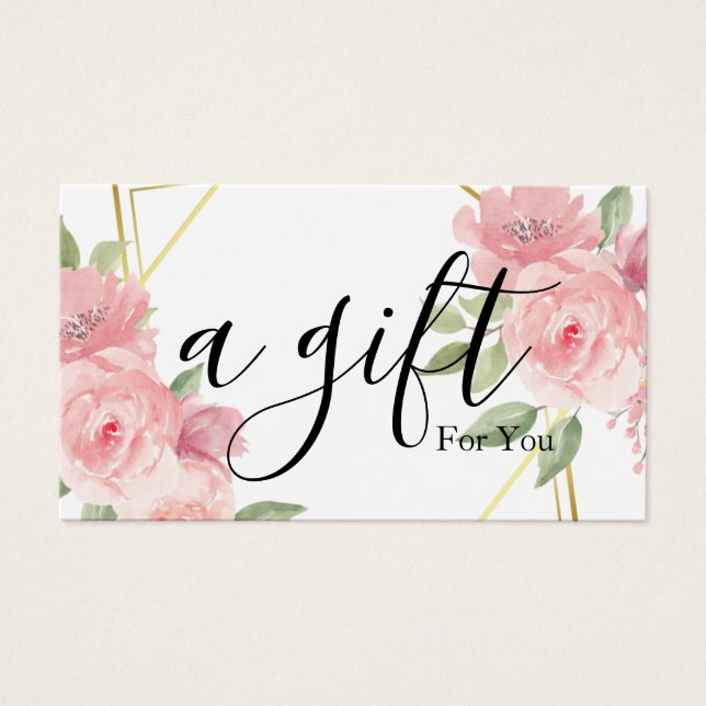 Simple & Modern Business Gift Certificate (Front)