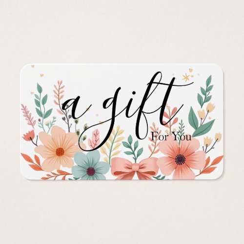 Simple & Modern Business Gift Certificate