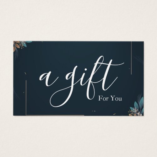 Simple  Modern Business Gift Certificate