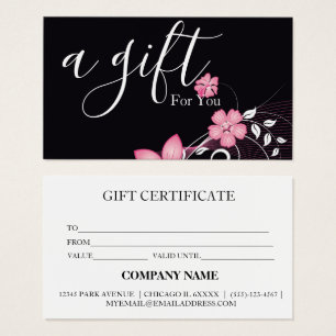 Simple & Modern Business Gift Certificate