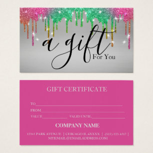 Simple & Modern Business Gift Certificate