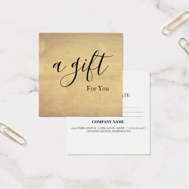 Simple & Modern Business Gift Certificate (Office)