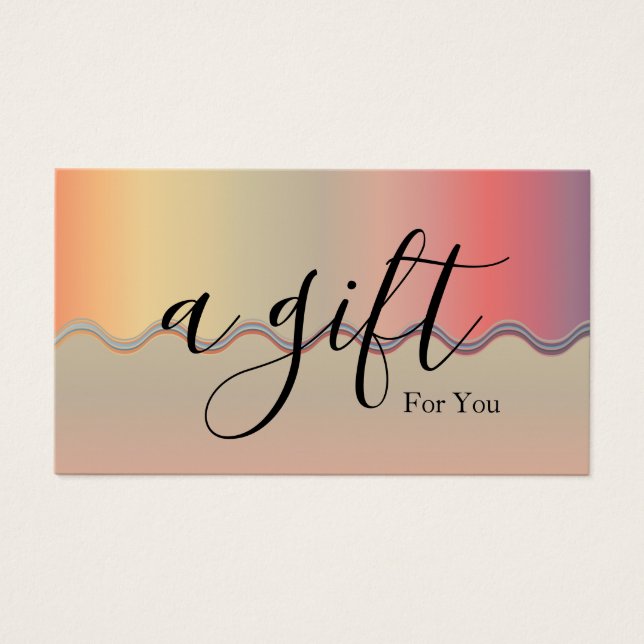 Simple & Modern Business Gift Certificate (Front)