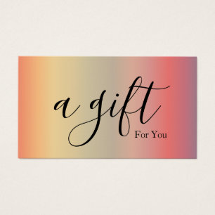 Simple & Modern Business Gift Certificate