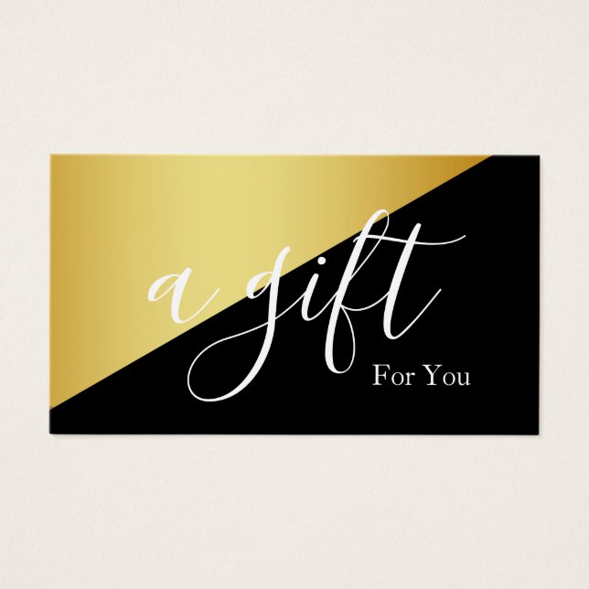 Simple & Modern Business Gift Certificate (Front)