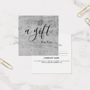 Simple & Modern Business Gift Certificate