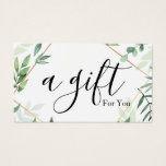 Simple &amp; Modern Business Gift Certificate