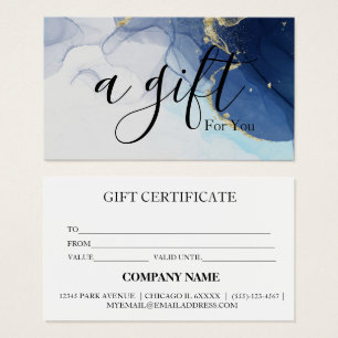 Simple & Modern Business Gift Certificate