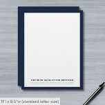 Simple Modern Business Letterhead<br><div class="desc">Elevate your professional correspondence with our Simple Modern Business Letterhead. This minimalist typography design, in a refined navy blue and gray palette, exudes professionalism and modernity. The absence of unnecessary embellishments ensures a clean and sleek look, making a lasting impression on your clients and business associates. Crafted for those who...</div>