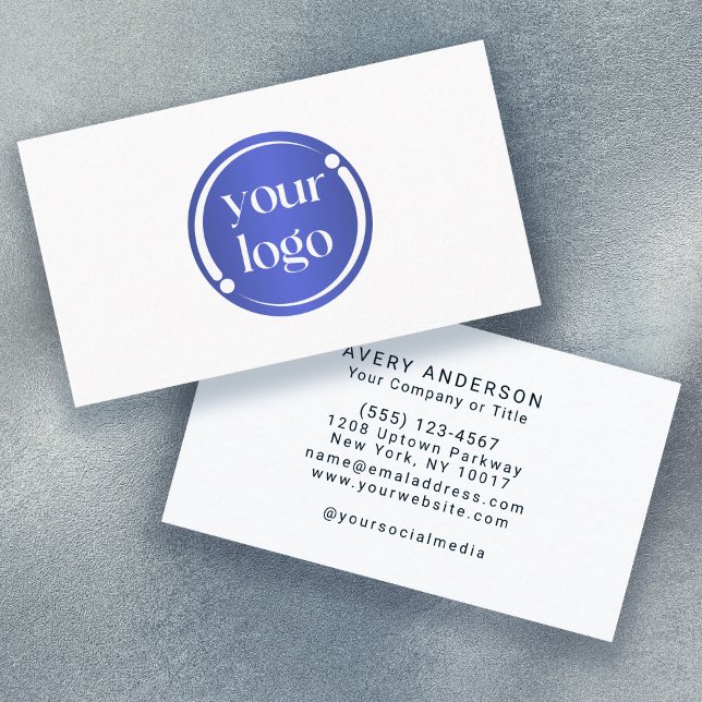 Simple Modern Business Logo on White Card (Creator Uploaded)