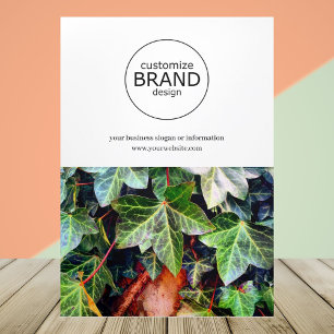 Simple Modern Business Logo Trifold Photo Brochure