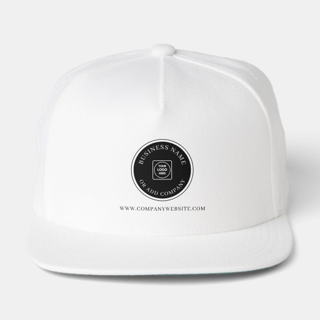 Simple Modern Business Logo Website Employee  Snap Back Hat (Front)