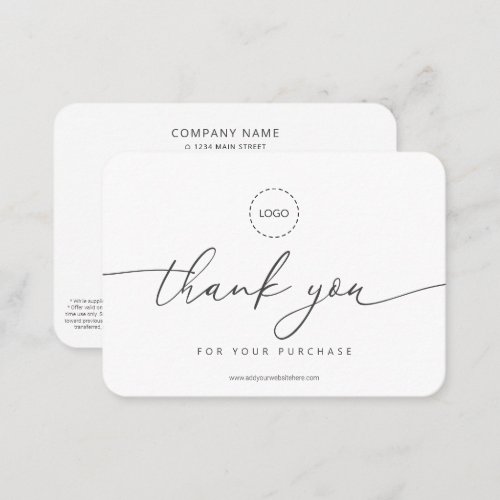 Simple Modern Business Promo Coupon Ad Campaign Calling Card