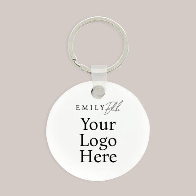 Simple Modern Business Scannable QR Code Keychain (Creator Uploaded)