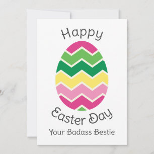 simple Modern Calligraphy Happy Easter to friends Holiday Card