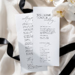 Simple Modern Calligraphy White Wedding Program<br><div class="desc">Introduce your guests to your wedding ceremony in style with this Simple Modern Calligraphy White Wedding Program. The program features a clean, white design with elegant calligraphy font for a timeless and sophisticated look. The simple design allows the focus to be on the meaningful words and moments of your special...</div>