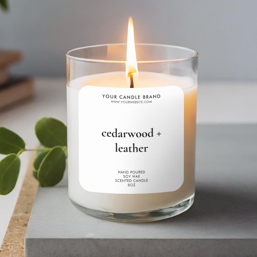 Simple Modern Candle Product Label