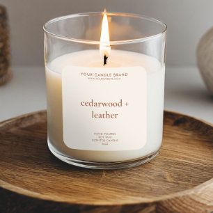 Simple Modern Candle Product Label