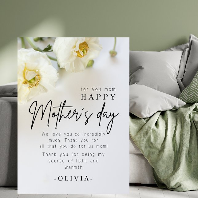Simple Modern card flower for you mom (Creator Uploaded)