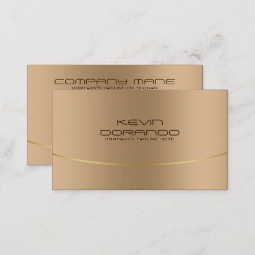 Simple Modern Champain_Gold Background Business Card