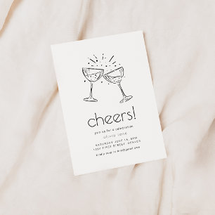 Simple Modern Cheers Party Invitation