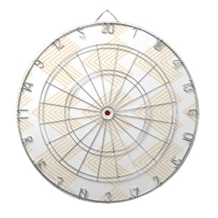 Simple, modern chevron arrow shape graphic pattern dart board