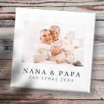 Simple Modern Chic Custom Grandma Photo Holiday Magnet<br><div class="desc">Design is composed of modern chic typography with sans serif and serif font. Add a custom photo of grandma and year.</div>