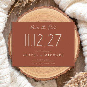 Simple Modern Chic Wedding Non-Photo Save The Date