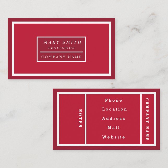 Simple Modern Chili Pepper Business Card (Front/Back)