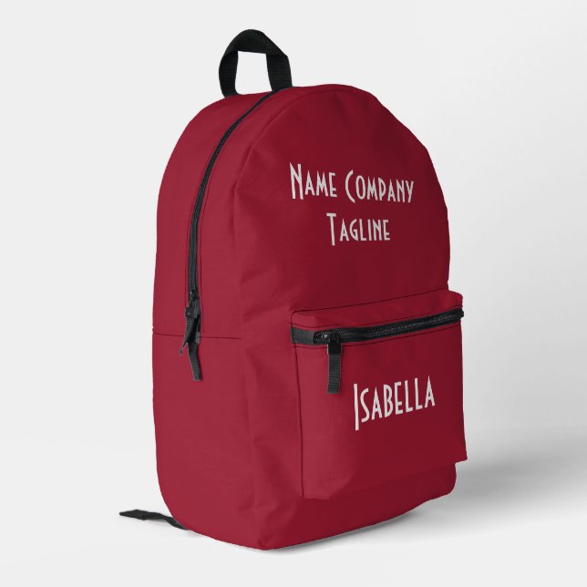 Simple Modern Chili Pepper Printed Backpack (Back Corner Left)