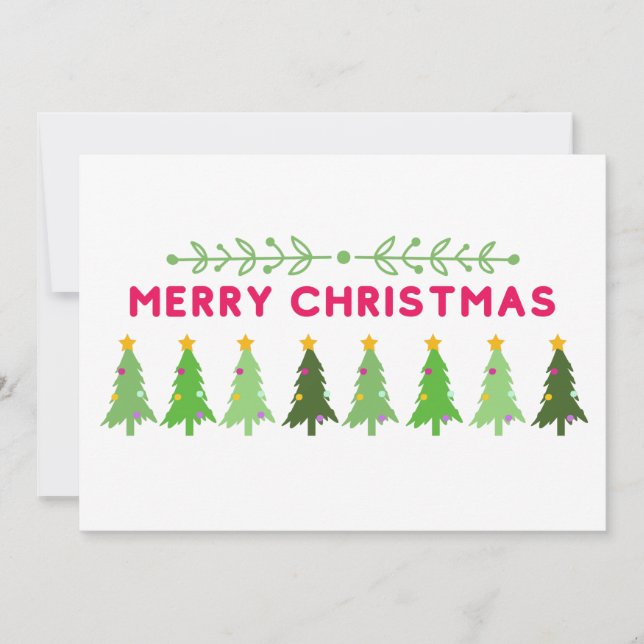 Simple Modern Christmas Card (Front)