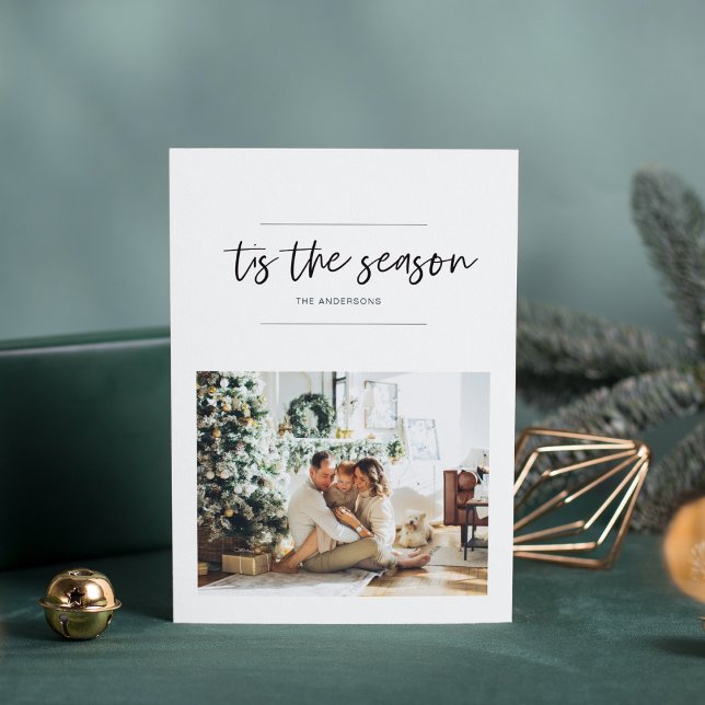 Simple Modern Christmas Photo | Tis The Season (Creator Uploaded)