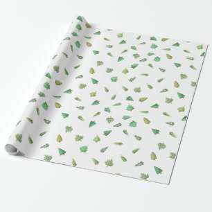 Simple Modern Christmas Tree  Wrapping Paper
