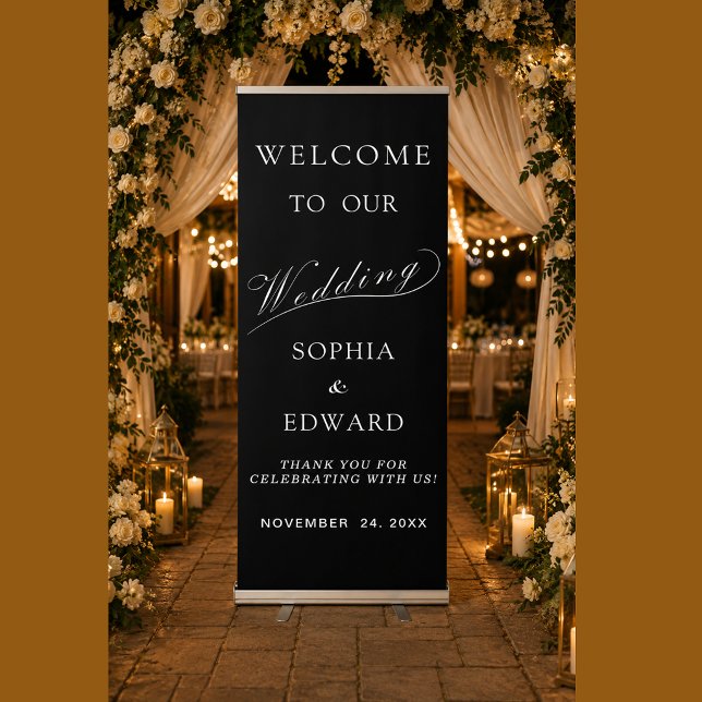 Simple Modern Classic Wedding Welcome Banner (Creator Uploaded)