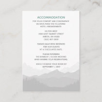 Simple Modern Classy Mountain Wedding Enclosure Card