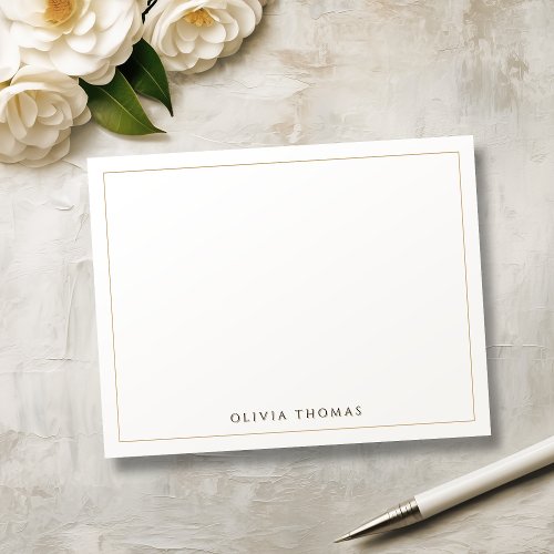 Simple Modern Classy personalized Stationery Note 