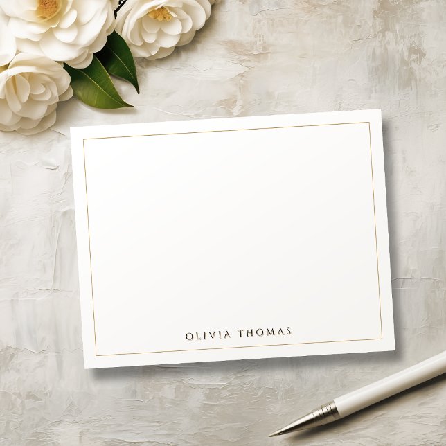 Simple Modern Classy personalized Stationery Note  Card (Simple Modern Classy personalized Stationery Note)