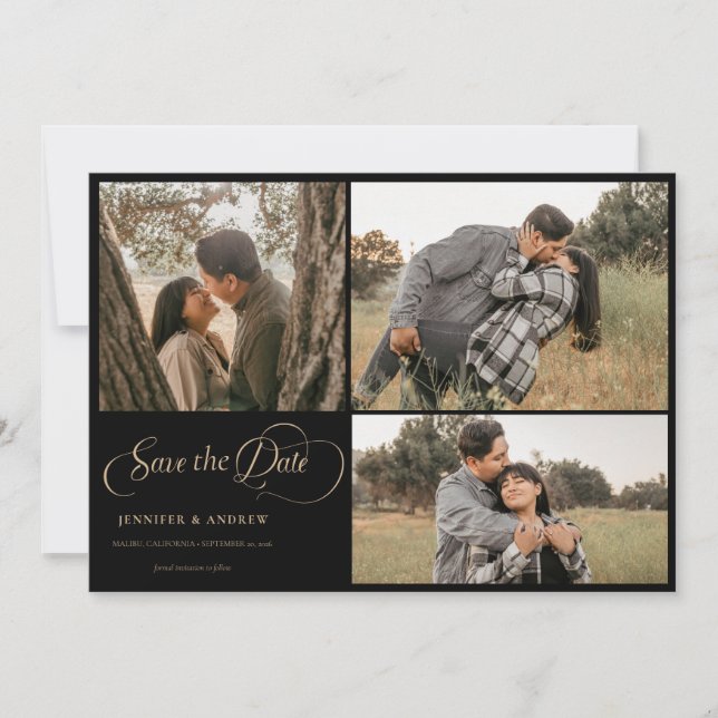 Simple Modern Classy | Photo Save the Date Invitation (Front)