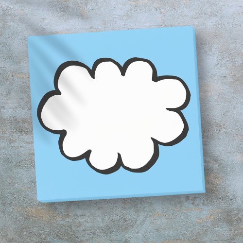 Simple Modern Cloud Think Bubble Post_it Notes