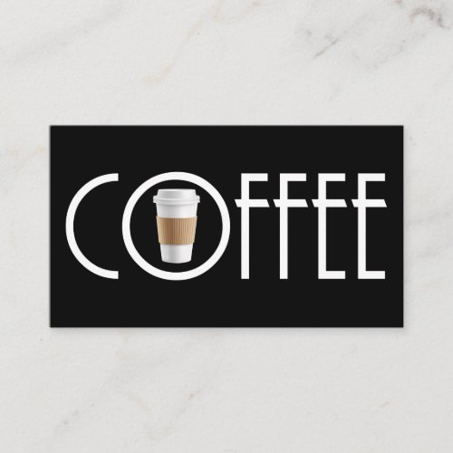 Simple Modern Coffee House Business Card