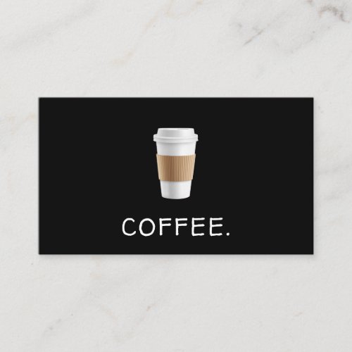 Simple Modern Coffee House Business Card